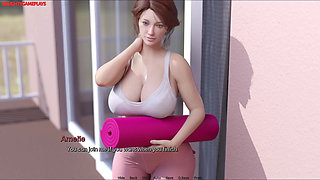 Pervert Playing with His MILF Landlady's Ass When Her Husband Walks Inside the Room - Heart Problems 27