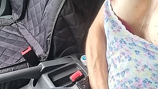 Public Agent: Feeling Horny, Had a Risky Little Play to Make Myself Squirt in the Car