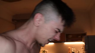 Horny Day For Tommy, Fortunate Bastard Gets Three Way With