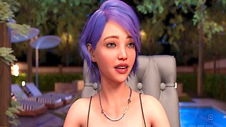 Victorian lesbian anime scene with Misskitty2k gets wild