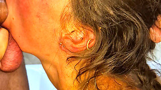 Fun in the Bathroom Fingering with Whipped Cream Deepthroat