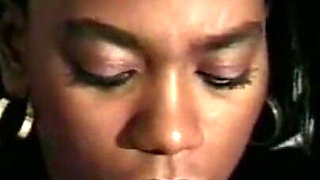 Fantastic Black Slut Enjoys Monster Black Cock That Cums in Her Mouth