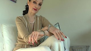Looking, masturbates and cums, arm