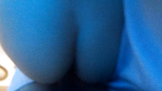 Sex in the morning. Slut wife gets milk on her back in a morning show