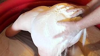 Best of food in vagina and on tits