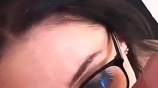 Bespectacled Stepsister Romantic Dirty Blowjob to Stepbrother