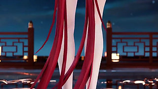 [mmd] 4K Yinyin-bingbing Korean Dance, Lingerie, Erotic Tattoo, Striptease