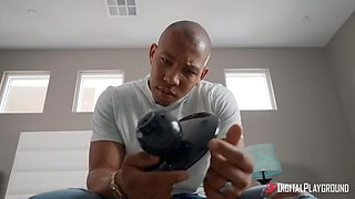 Ricky Johnson's Interracial Bondage Passion in Kitchen