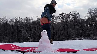 Brunette toys her ass on webcam