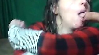 On Knees Cum on Face