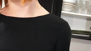 Redhead beauty Alexa Nova gives JOI quickie
