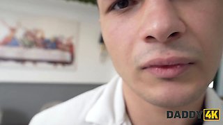 Daddy4k. crazy caroline marian is making that schlong cum to get the ring out of it