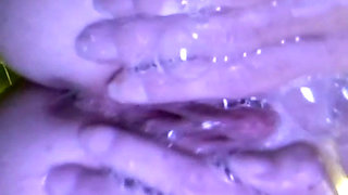 CLOSE UP SOAPY PUSSY AND ASS PLAY AND MULTIPLE ORGASMS