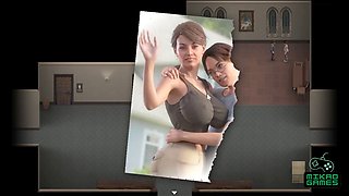 Animated tale of a hot stepmom exploring solo pleasures in the bathroom