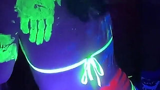 Full Video - Glow Party! Bukkake Gangbang for Cum-hungry Slut - Cliff Media Productions