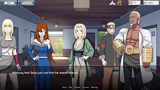 Naruto trainer visual novel with two sexy babes