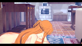 Sao Art Online Hentai - Asuna Hardsex to Kirito - Japanese Asian Manga Anime Film Game Porn