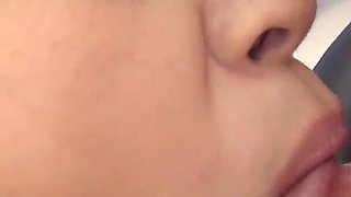 Japanese Student Gets Her Bush Licked While She Suck Few Guys