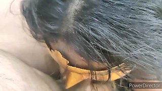 Mallu Aunty in Saree Doing Blow Job and Cum in Mouth - Part 2