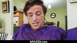 Stepmom Penny Barber Celebrates Football Win with Hot Step Son Sex - MylfeX