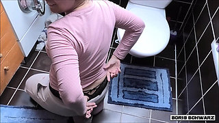 Boris Schwarz: Blonde Housekeeping Girl Fucked on the Toilet