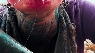 Public Blowjob and Big Load of Cum on Face