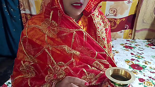 Desi Village Bhabhi Karwa Chauth with Devar