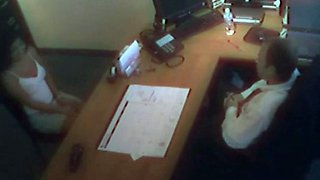 Office whore takes hard cock