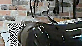 Monster Strap-on Dildo Pleasures Fuckpig Wife