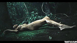 Asian Japanese Girl Emiri Momota Gets Trapped in the Woods - Vines Bondage Creampie