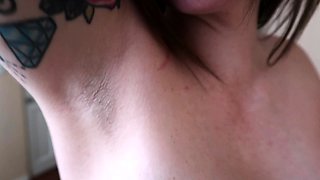Chubby Brunette Big Boobs Dildo Masturbation