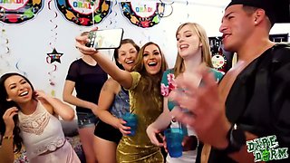 Moka Mora, Dolly Leigh And Melissa Moore In Crashing The Party Girls And On Pornhd