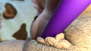 My pussy is dripping and my swollen clit is shaking from an intense orgasm from the vibrator