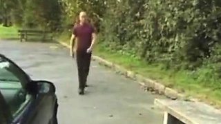 Asian Amateur Couple's Outdoor Fun