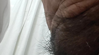 Mom's mature pussy is fat and hairy, perfect for fucking.
