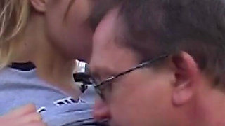 Olds fuck dolls - old fart Tim Wetman fucks young student Francinne