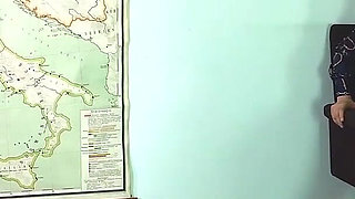 School Bastinado with Two Blonde Teachers