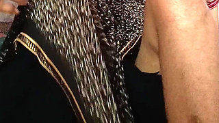 Bhabhi looked very beautiful wearing a black saree, brother-in-law made a mare and hit sister-in-law&#039;s ass loudly and boldl