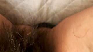 The Fat Pussy of a Very Hairy Mature MILF