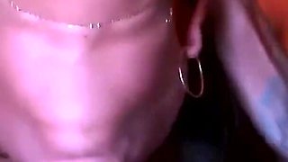 Pulsating cumshot in her throat and cum swallowing