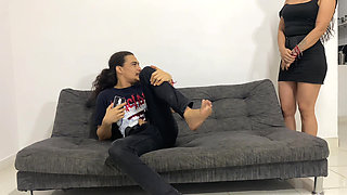 Caught with his stepmother's photos!