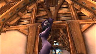 Night elf & Draenei dance