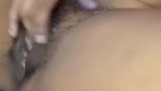 Rubbing My Pink Hairy Pussy Cumming so Hard