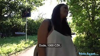 Chloe Lamour's Huge Tits Get Covered in Cum for Money - Public Agent POV