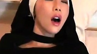 Big-Titted Asian Amateur Nun