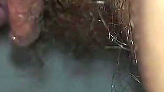 She Peed and Wiped Her Wet, Hairy Pussy