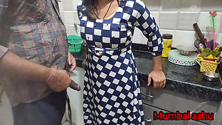 Desi Girl Was Cooking in the Kitchen When Her Friend Came