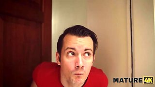 Mature British Wife Cheats With Neighbor - Big Natural Tits & Cumshot
