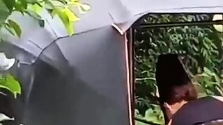 Mexican girl gets Creampie in golf cart