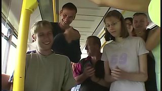 Laura Lion public fuck on a bus